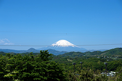 富士山を眼下に